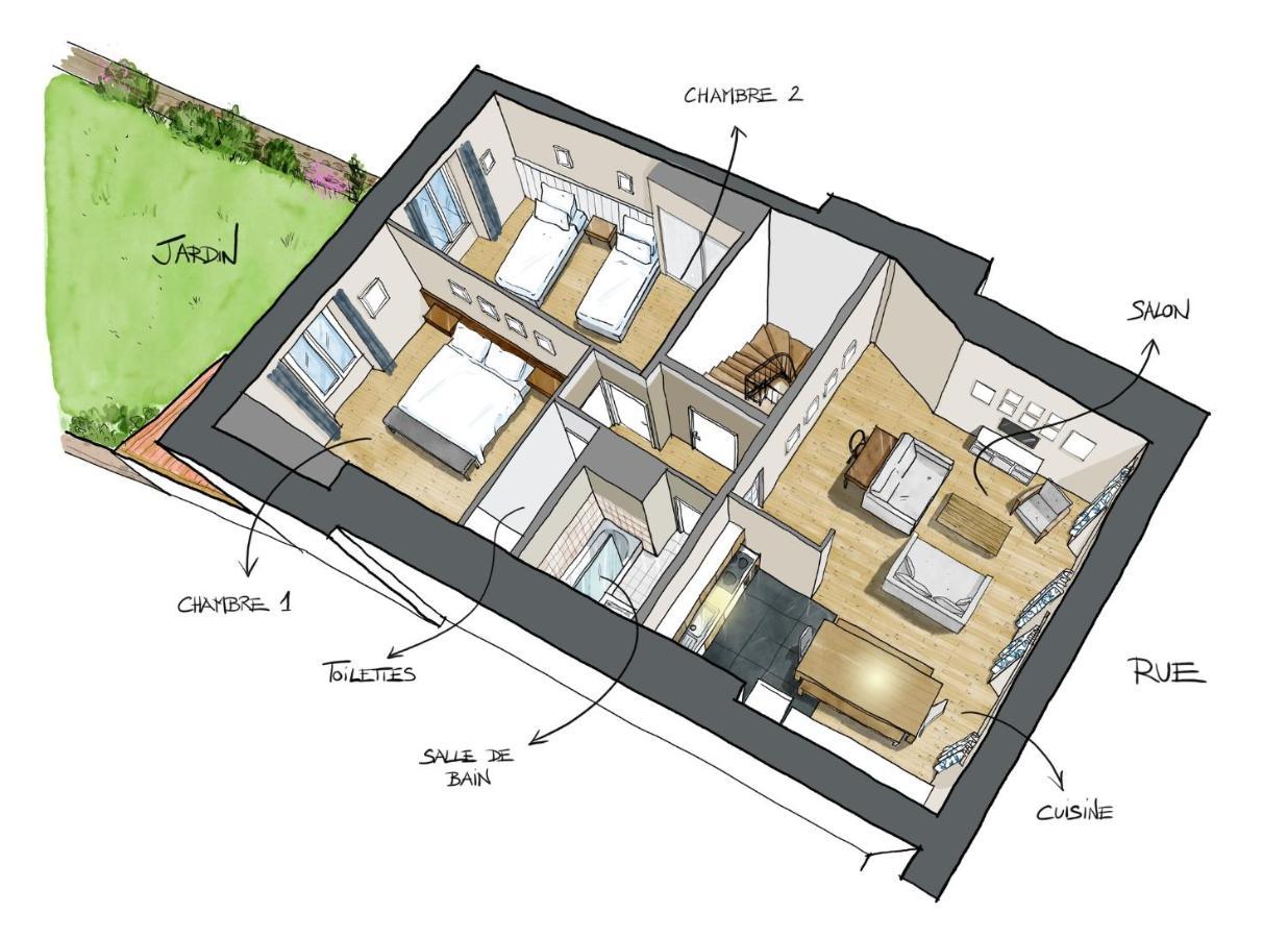 Bel Appartement, Bien Equipe Et Confortable Dans Le Centre Historique Fougères المظهر الخارجي الصورة