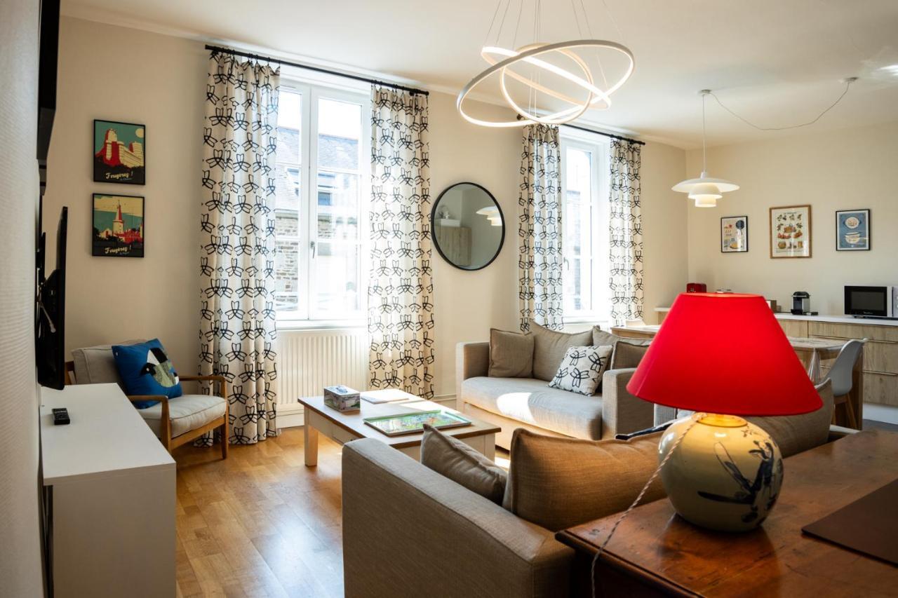 Bel Appartement, Bien Equipe Et Confortable Dans Le Centre Historique Fougères المظهر الخارجي الصورة